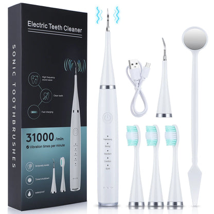 Dental Scaler Ultrasonic Scaler Tooth Cleaner Dental Stone Removal Electric Sonic Plaque Remover for Teeth Stain Tartar