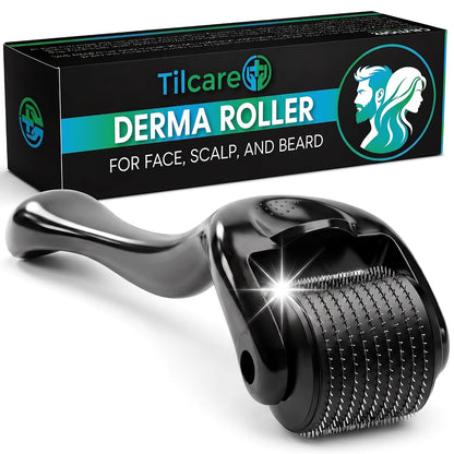 Beard and Hair Derma Roller (1Pack) by  - Sterile Titanium Derma Roller 0.25Mm